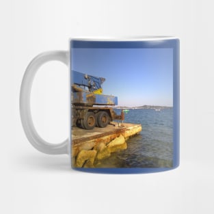 Old Crane opposite from St. Tropez Mug